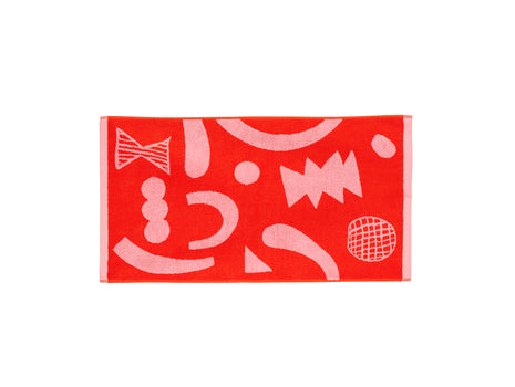Abstract Shapes Hand Towel by Donna Wilson