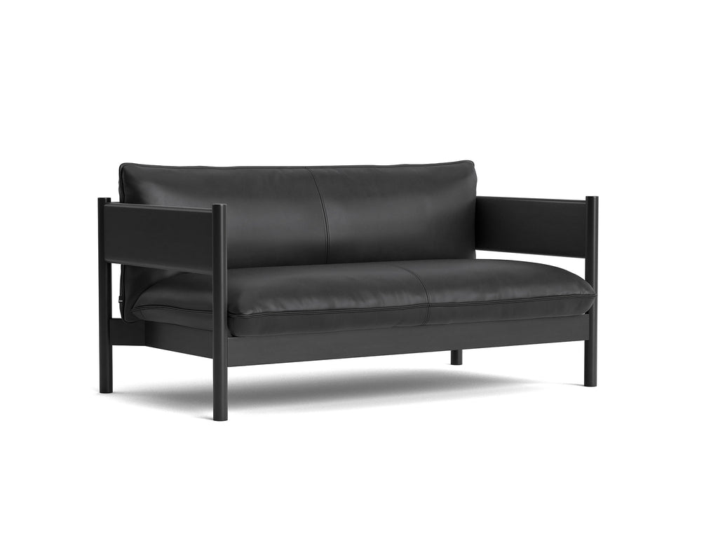 Arbour Club Sofa / Nevada Black / Black Lacquered Beech / by HAY