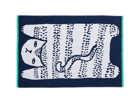 Cat Sheet Towel by Donna Wilson
