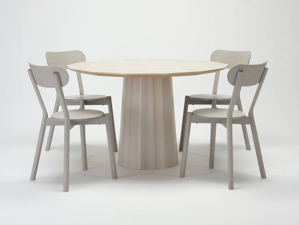 Karimoku New Standard Colourwood Plain Table, 120 cm, Grey Dot
