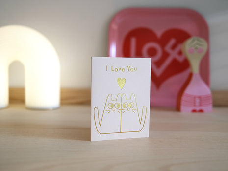 'Love Cats' Mini Card