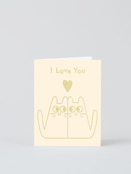 'Love Cats' Mini Card
