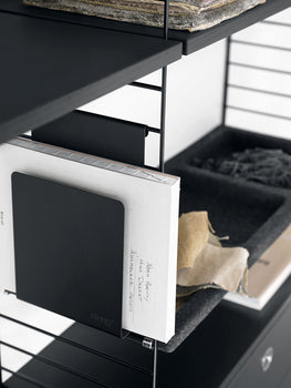 String Magazine Holder - Black