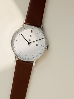 PKG01 Silver and Light Brown by Void Watches