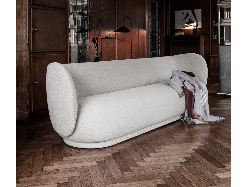 Rico 4-Seater Sofa in Off-White Bouclé by Ferm Living