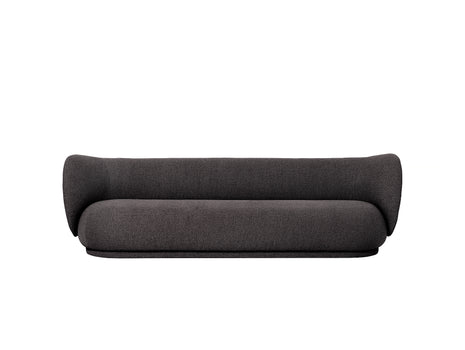 Rico 4-Seater Sofa in Warm Dark Grey Bouclé by Ferm Living