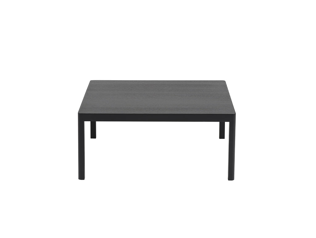 Workshop Coffee Table by Muuto - 86 x 86 cm / Black Lacquered Oak
