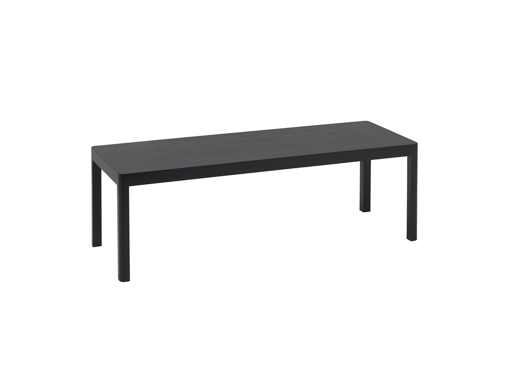 Workshop Coffee Table by Muuto - 120 x 43 cm / Black Lacquered Oak