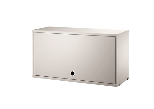 String System Cabinet with Flip Door - Beige